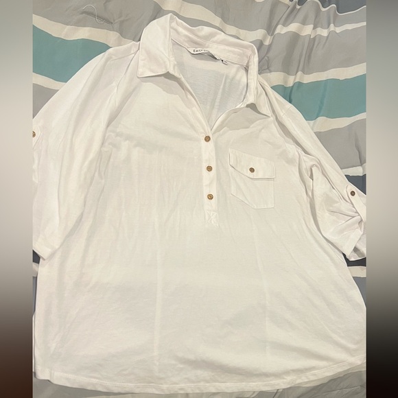 Emily Daniels Tops - BIG SALE(5 for $20)- Women's White Button Down Shirt